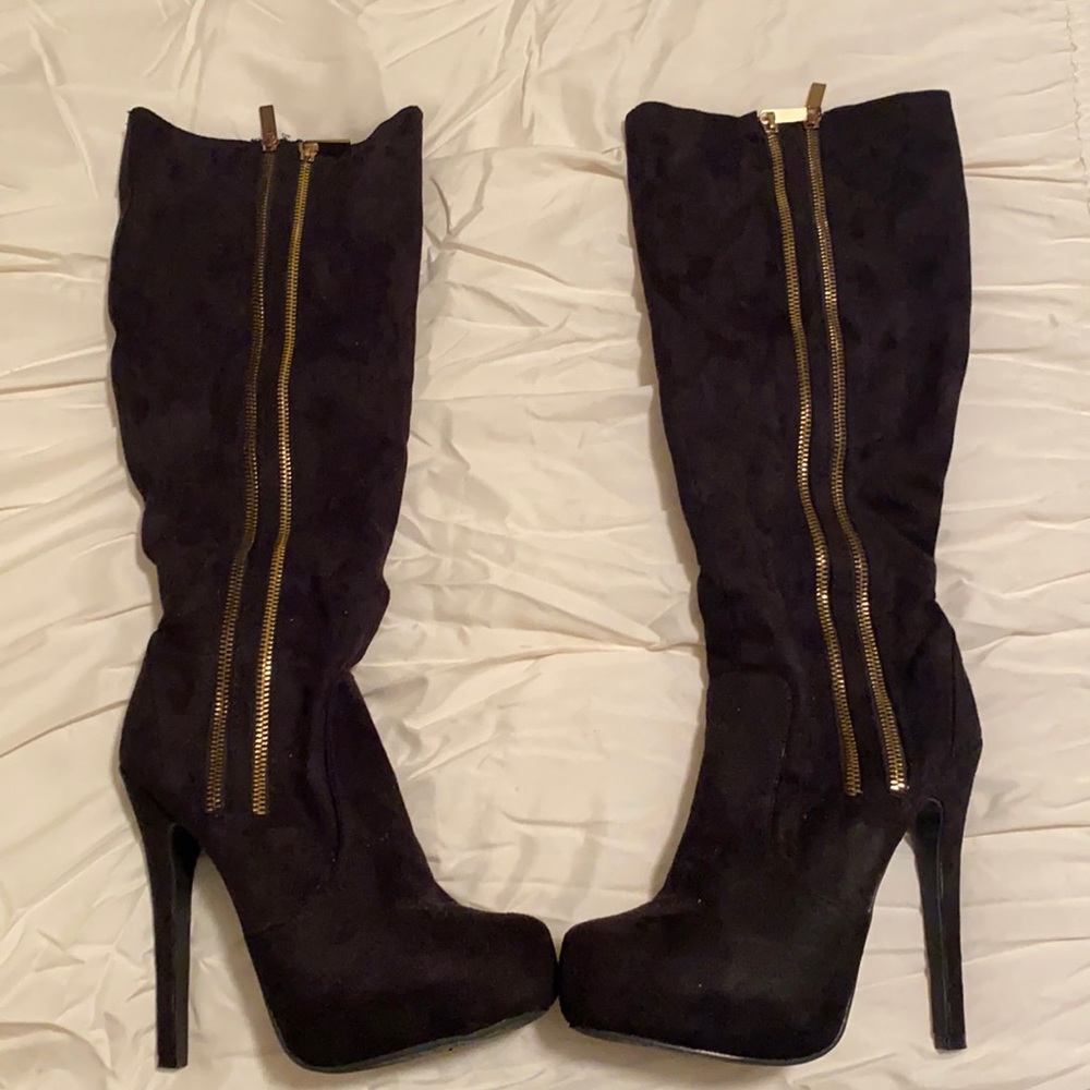 Black High Heel Boot
